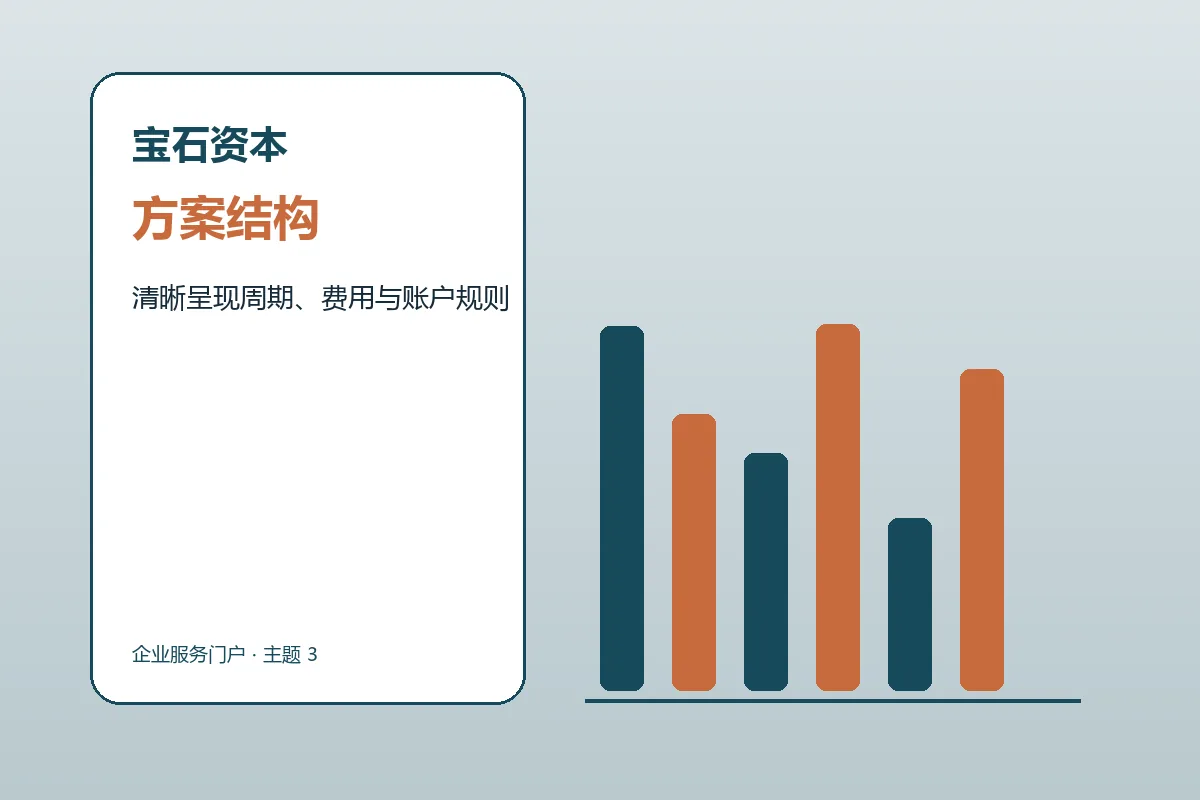 宝石资本方案条件与服务结构示意
